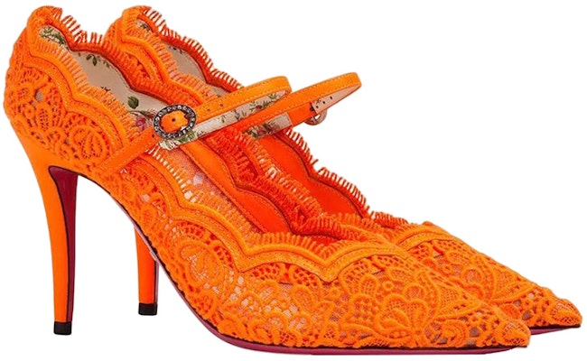 (Women) Gucci Fashion High Heels 'Orange Stiletto' 488328-9FY10-7680 Order (Women) Gucci Fashion High Heels 'Orange Stiletto' 488328-9FY10-7680