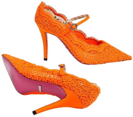 (Women) Gucci Fashion High Heels 'Orange Stiletto' 488328-9FY10-7680 Purchase (Women) Gucci Fashion High Heels 'Orange Stiletto' 488328-9FY10-7680