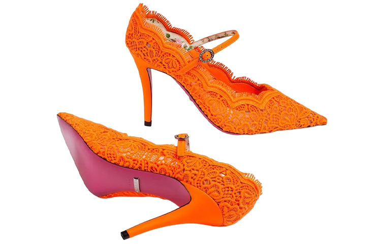 Details for (Women) Gucci Fashion High Heels 'Orange Stiletto' 488328-9FY10-7680