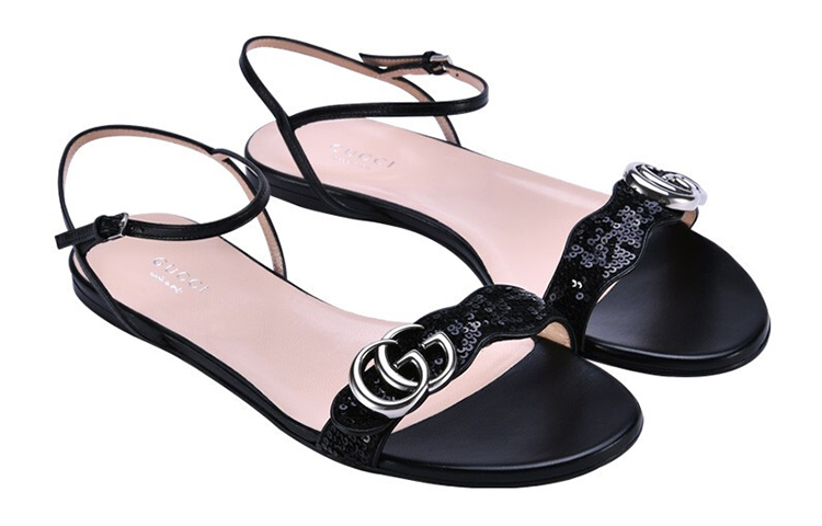 (W) Gucci Fashion Sandals 'Black' 圖 2