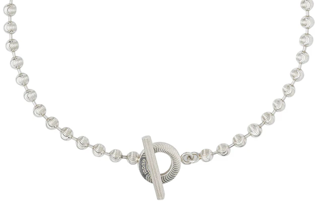 (W) Kalung Wanita GUCCI Fashion Perak dengan Manik-Manik 602736-J8400-8106 Order (W) Kalung Wanita GUCCI Fashion Perak dengan Manik-Manik 602736-J8400-8106
