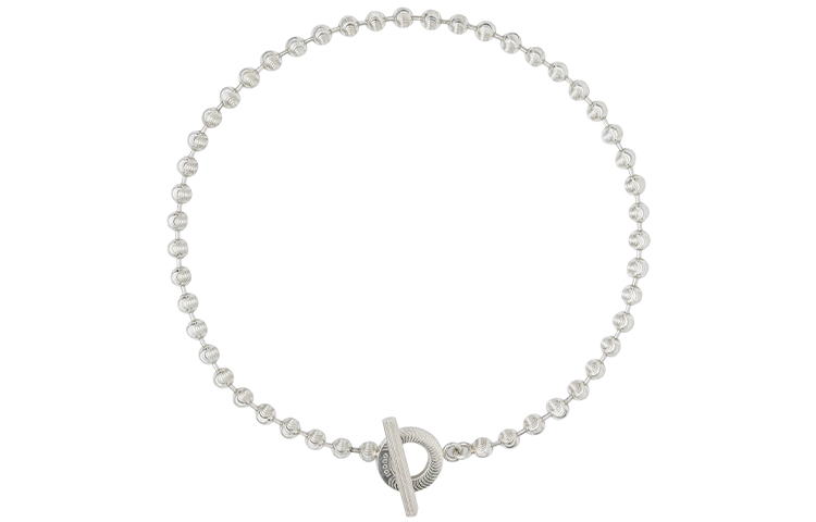 (Women) GUCCI Fashion Silver Beaded Necklace for Women 602736-J8400-8106 圖 3