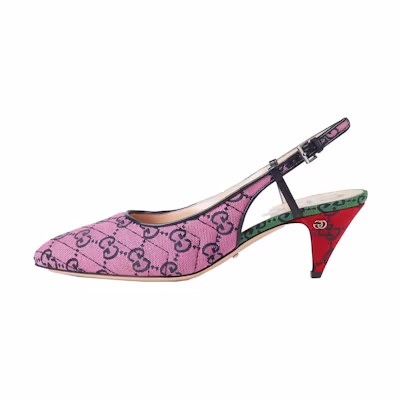 (W) Gucci Fashion Simple Low-Cut Casual High Heels 'Pink'
