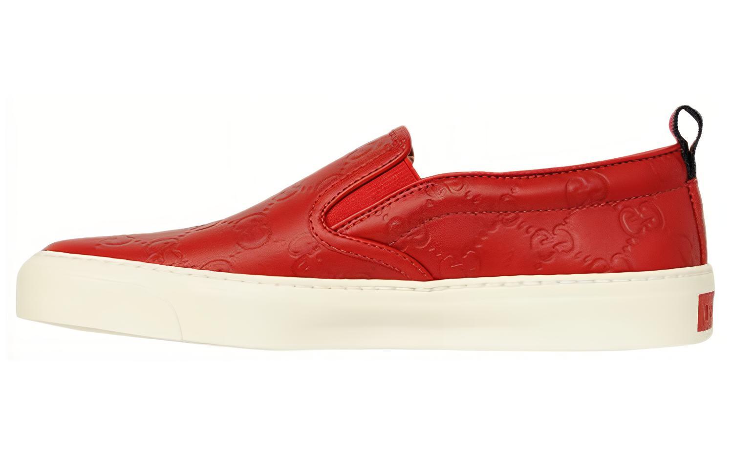 Buy (W) Zapatillas de Moda Gucci 'Cuero Rojo' 408510-CWCE0-6467