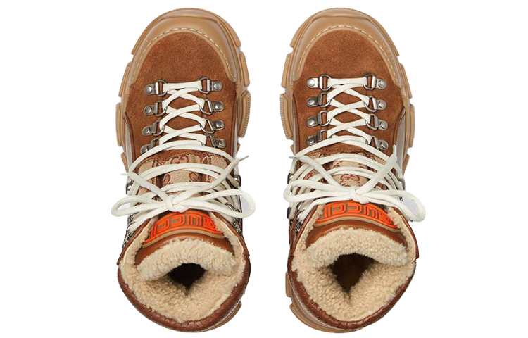 Shop (Women) Gucci Flashtrek 'Brown Fashion High-Top Dad Shoe' 550034-0P340-2565