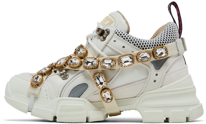 (Women) Gucci Flashtrek 'Crystals - White' 541445-GGZ50-9081 Lookbook (Women) Gucci Flashtrek 'Crystals - White' 541445-GGZ50-9081