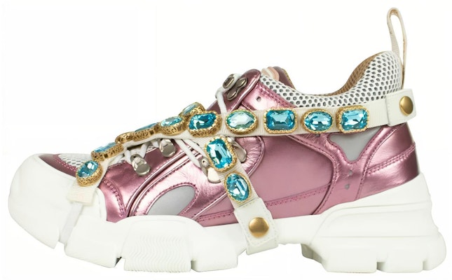 (Women) Gucci Flashtrek 'Pink Crystals' 537133-DORA0-5860 Buy (Women) Gucci Flashtrek 'Pink Crystals' 537133-DORA0-5860