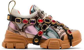 (Women) Gucci Flashtrek Crystals 'Multi-Color Metallic' 537133-DOR60-8266 (Women) Gucci Flashtrek Crystals 'Multi-Color Metallic' 537133-DOR60-8266