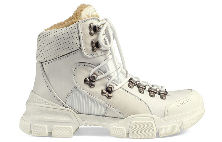 Order (Women) Gucci Flashtrek High 'Faux Shearling - White' 550034-D6060-9088