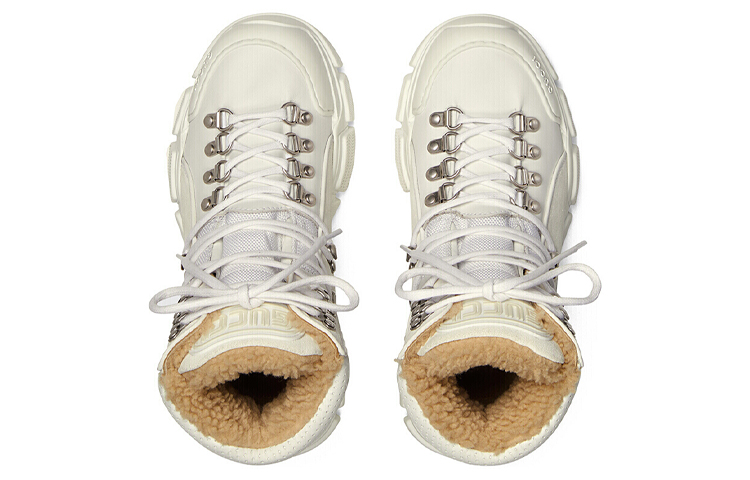 Purchase (Women) Gucci Flashtrek High 'Faux Shearling - White' 550034-D6060-9088