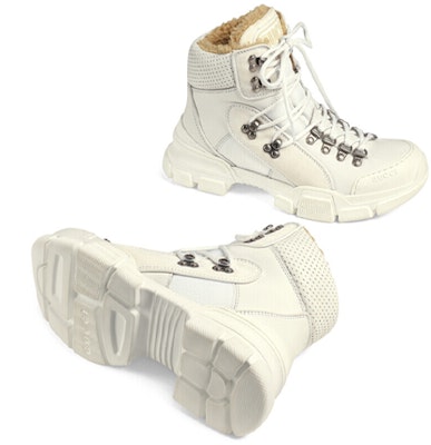 (W) 古驰 Flashtrek 高帮 '人造羊羔毛 - 白色' 550034-D6060-9088 Details for (W) 古驰 Flashtrek 高帮 '人造羊羔毛 - 白色' 550034-D6060-9088