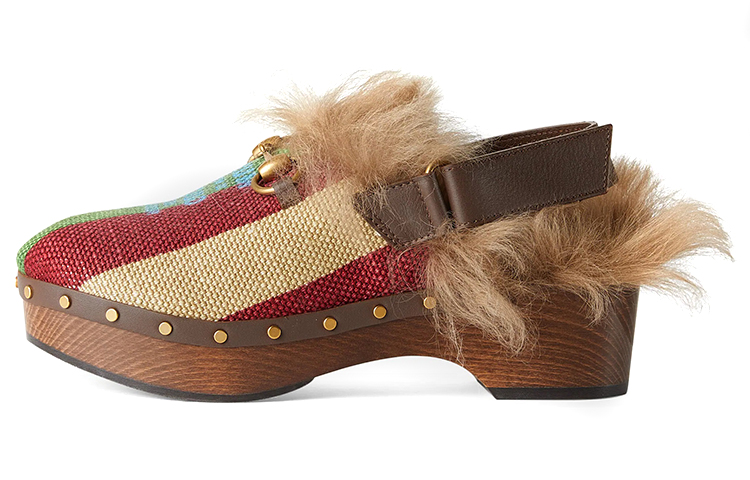 (Women) Gucci Flat '100th Anniversary Red Yellow Green' 680951-UHZ50-9562