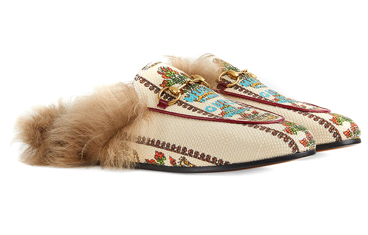 (W) Gucci Flat '100th Anniversary White Red' 圖 2