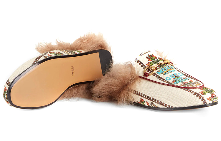 (W) Gucci Flat '100th Anniversary White Red' 圖 5