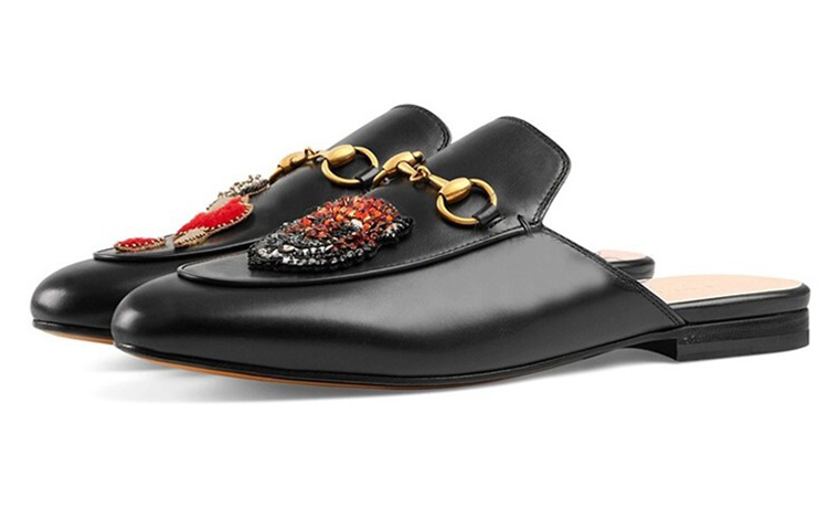 Lookbook GUCCI 古馳 一箭穿心平底鞋 女款 黑