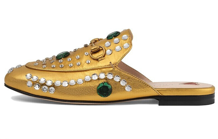 (Women) Gucci Flat 'Metallic Gold' 471953-B8B00-8016