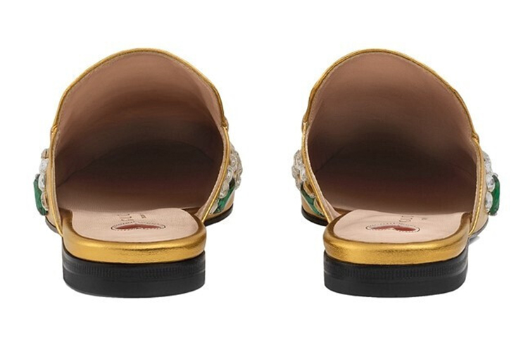Shop (W) Gucci Flachschuhe ''Metallic Gold'' 471953-B8B00-8016