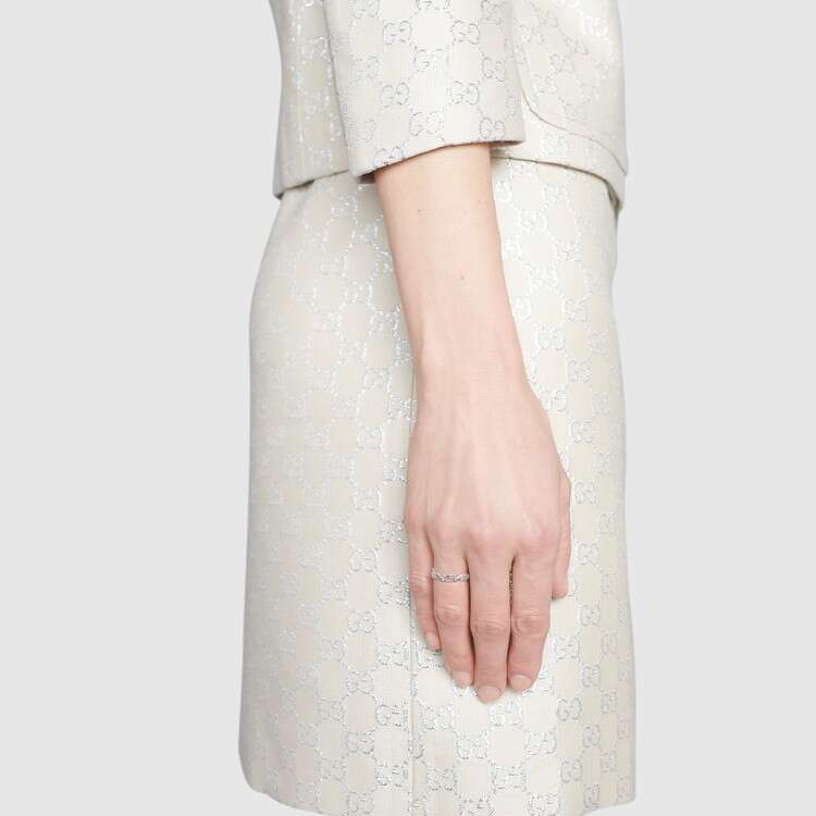 Details for (W) GUCCI 花卉钻石18K白金女士戒指 - 银色 629827-J8568-9066