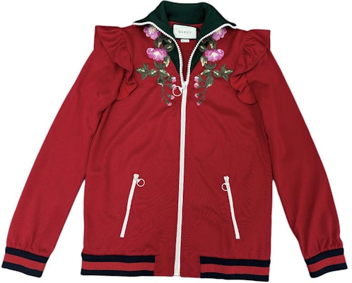 (W) 古驰女士红色花卉刺绣拉链夹克 479536-X9C11-6527 Buy (W) 古驰女士红色花卉刺绣拉链夹克 479536-X9C11-6527