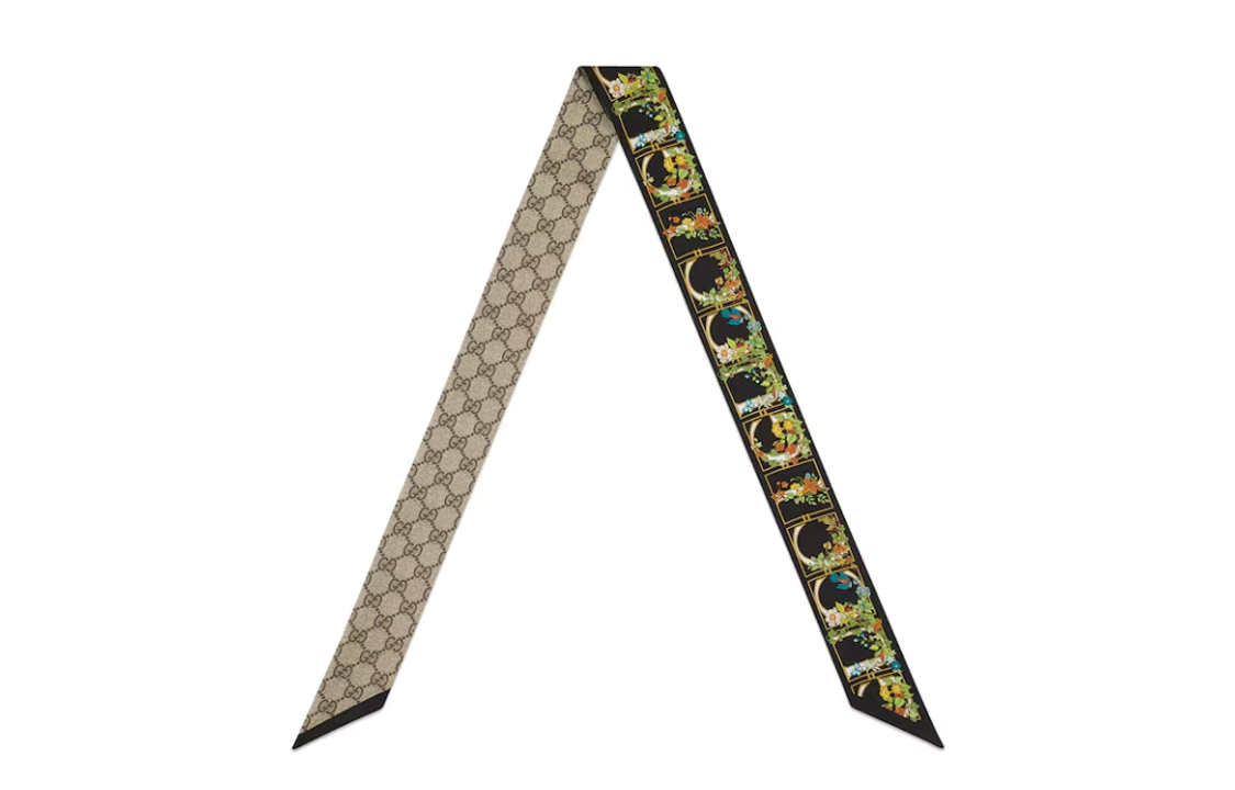 (Women) GUCCI Floral Pattern Silk Scarf for Women - Multicolor. 7773523G0011000 圖 3
