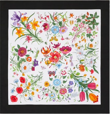(Women) GUCCI Floral Print Silk Scarf for Women - Multicolor 8210613G0019060 Buy (Women) GUCCI Floral Print Silk Scarf for Women - Multicolor 8210613G0019060