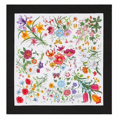 (Women) GUCCI Floral Print Silk Scarf for Women - Multicolor 8210613G0019060 Order (Women) GUCCI Floral Print Silk Scarf for Women - Multicolor 8210613G0019060
