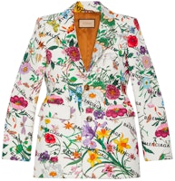 (Women) Gucci Floral Print Single-Breasted Blazer Women Patterned 676217-ZAH8C-9285 (Women) Gucci Floral Print Single-Breasted Blazer Women Patterned 676217-ZAH8C-9285