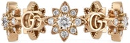 Shop (Women) GUCCI Floral Ring 18K Rose Gold with Diamonds for Women - Gold. YBC702391001