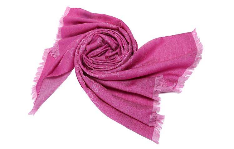 (Women) GUCCI Fringe GG Monogram Wool Scarf 165903-3G646-5872 圖 4