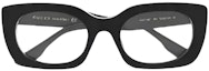 Lookbook (Women) GUCCI Full Frame Logo Optical Glasses Irregular Shape Women Black GG1154O001
