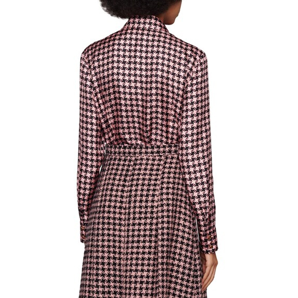 (Women) GUCCI FW21 Aria Houndstooth G Long Sleeve UV Shirt Pink 675825-ZAH3U-5322 圖 5