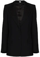 Order (W) GUCCI 2021秋冬黑色西裝外套刺繡徽章徽標 619255-ZAEV5-1000