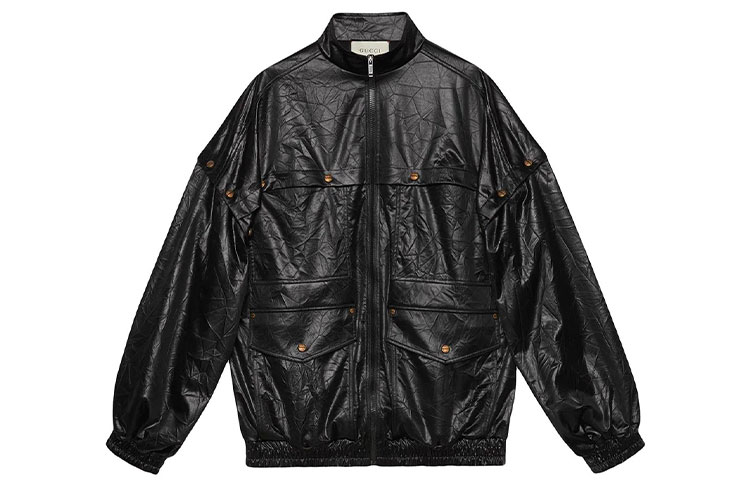 (Women) Gucci FW21 Black Tech Fabric Patchwork Jacket 561959-XJAUM-1000