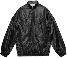 (Women) Gucci FW21 Black Tech Fabric Patchwork Jacket 561959-XJAUM-1000 (Women) Gucci FW21 Black Tech Fabric Patchwork Jacket 561959-XJAUM-1000