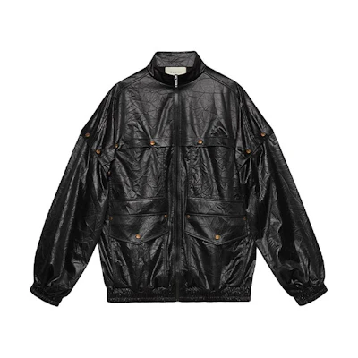 (Women) Gucci FW21 Black Tech Fabric Patchwork Jacket 561959-XJAUM-1000