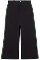 (Women) Gucci FW21 Casual Pants with Web Trim Black 523250-ZKR01-1060 (Women) Gucci FW21 Casual Pants with Web Trim Black 523250-ZKR01-1060