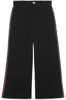 (W) Pantalones Casuales Gucci FW21 con Ribete Web Negro 523250-ZKR01-1060 Buy (W) Pantalones Casuales Gucci FW21 con Ribete Web Negro 523250-ZKR01-1060
