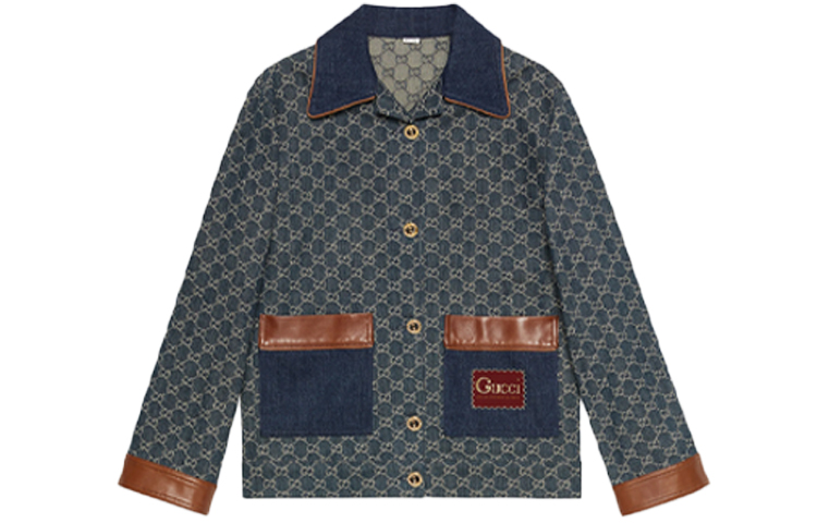 (Women) Gucci FW21 Eco Wash Denim Jacket Blue 651413-XDBIP-4266