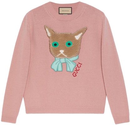 (W) Gucci FW21 Endless Overture Sweater Wol Kartun Kucing Pink. 662173-XKBYI-6183 Buy (W) Gucci FW21 Endless Overture Sweater Wol Kartun Kucing Pink. 662173-XKBYI-6183