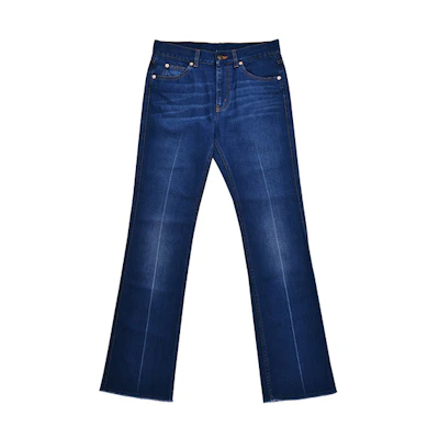 (Women) Gucci FW21 Flared Denim Jeans Blue 433065-XD477-4011