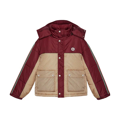 (Women) Gucci FW21 GG Nylon Hooded Jacket Red 663279-ZAHB8-6705