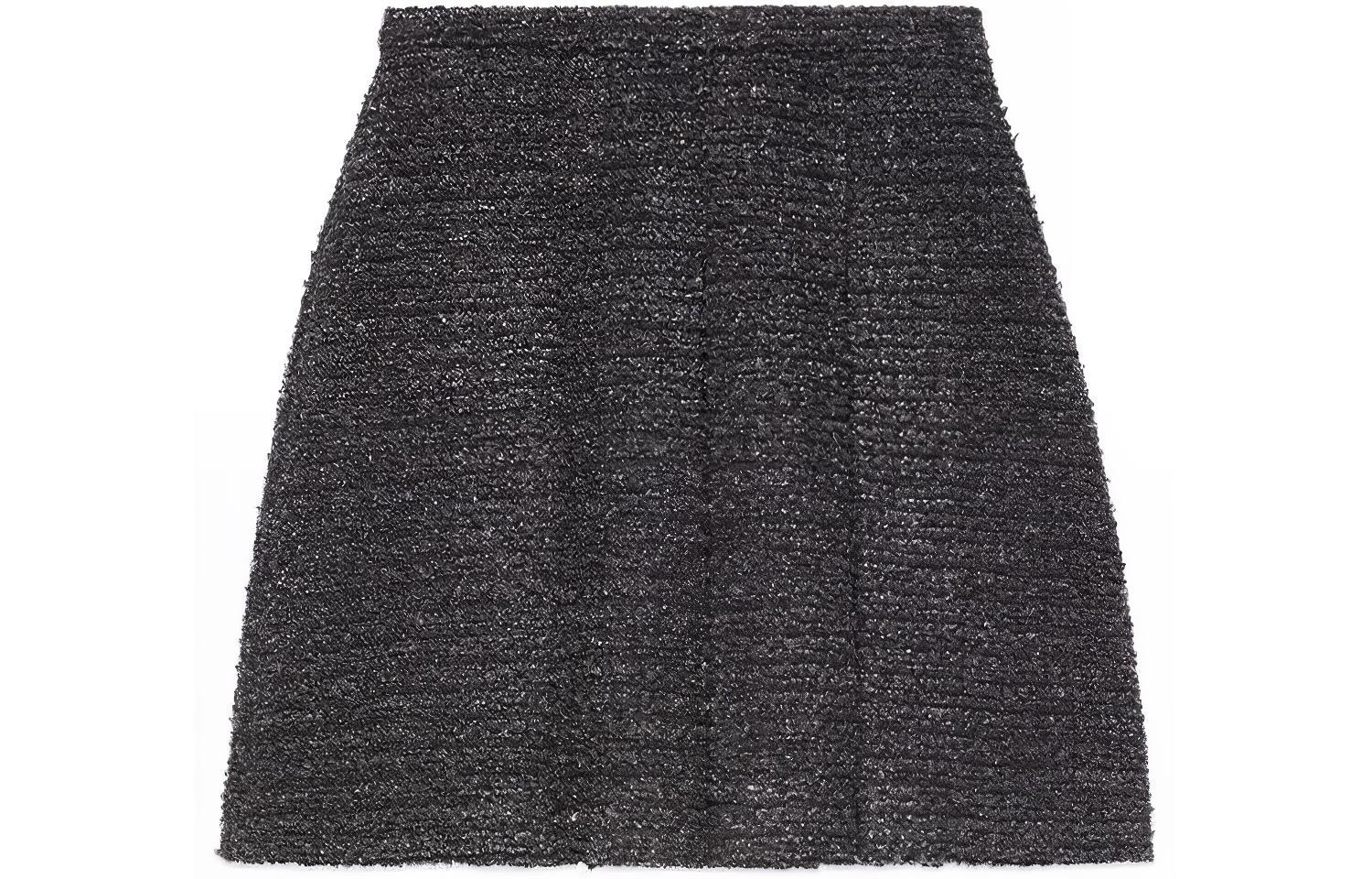 (Women) Gucci FW21 Grey Tweed Mini Zip Skirt 681234-ZAHVT-1094