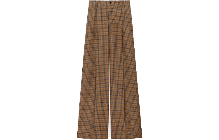 (Women) Gucci FW21 High-Waisted Wide-Leg Trousers Brown 636951-ZAFAW-2146
