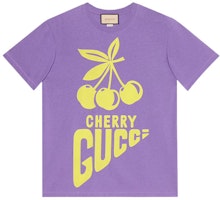(Women) Gucci FW21 Light Purple Logo Print Relaxed T-Shirt 615044-XJDZ3-5641 (Women) Gucci FW21 Light Purple Logo Print Relaxed T-Shirt 615044-XJDZ3-5641