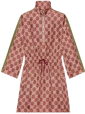 (W) Gucci FW21 粉色GG Supreme長袖絲綢洋裝 628781-XJCL5-5281 Buy (W) Gucci FW21 粉色GG Supreme長袖絲綢洋裝 628781-XJCL5-5281