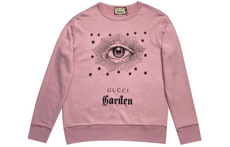 (Women) Gucci FW21 Pink Logo Print Long Sleeve Women’s Crewneck Sweatshirt 475532-X3Q07-5370