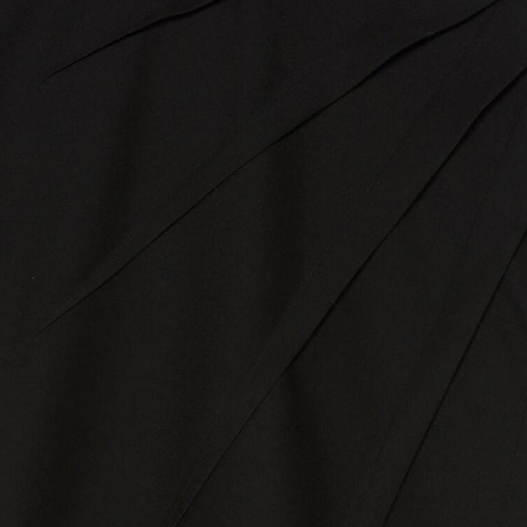 Lookbook (W) GUCCI 2022秋冬黑色高腰百褶中长裙休闲长裙 722055-ZAK6G-1000