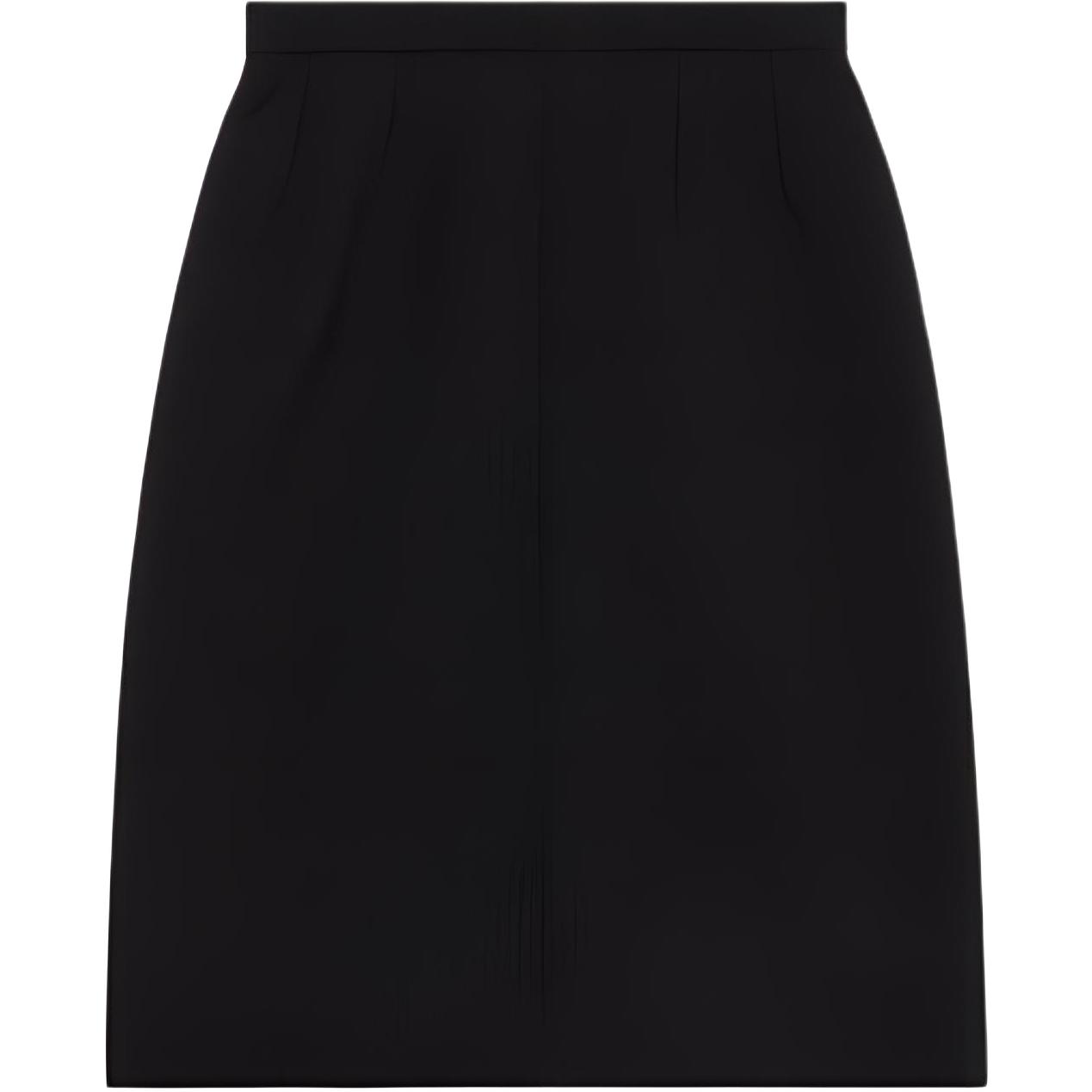 (Women) GUCCI FW22  Black High-Waisted Casual Mini Skirt. 721676 ZAJZ8-1000