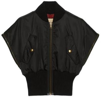 (W) GUCCI FW22 黑色外套,可拆式袖子與拉鍊設計. 712876-ZAK8M-1043 Lookbook (W) GUCCI FW22 黑色外套,可拆式袖子與拉鍊設計. 712876-ZAK8M-1043