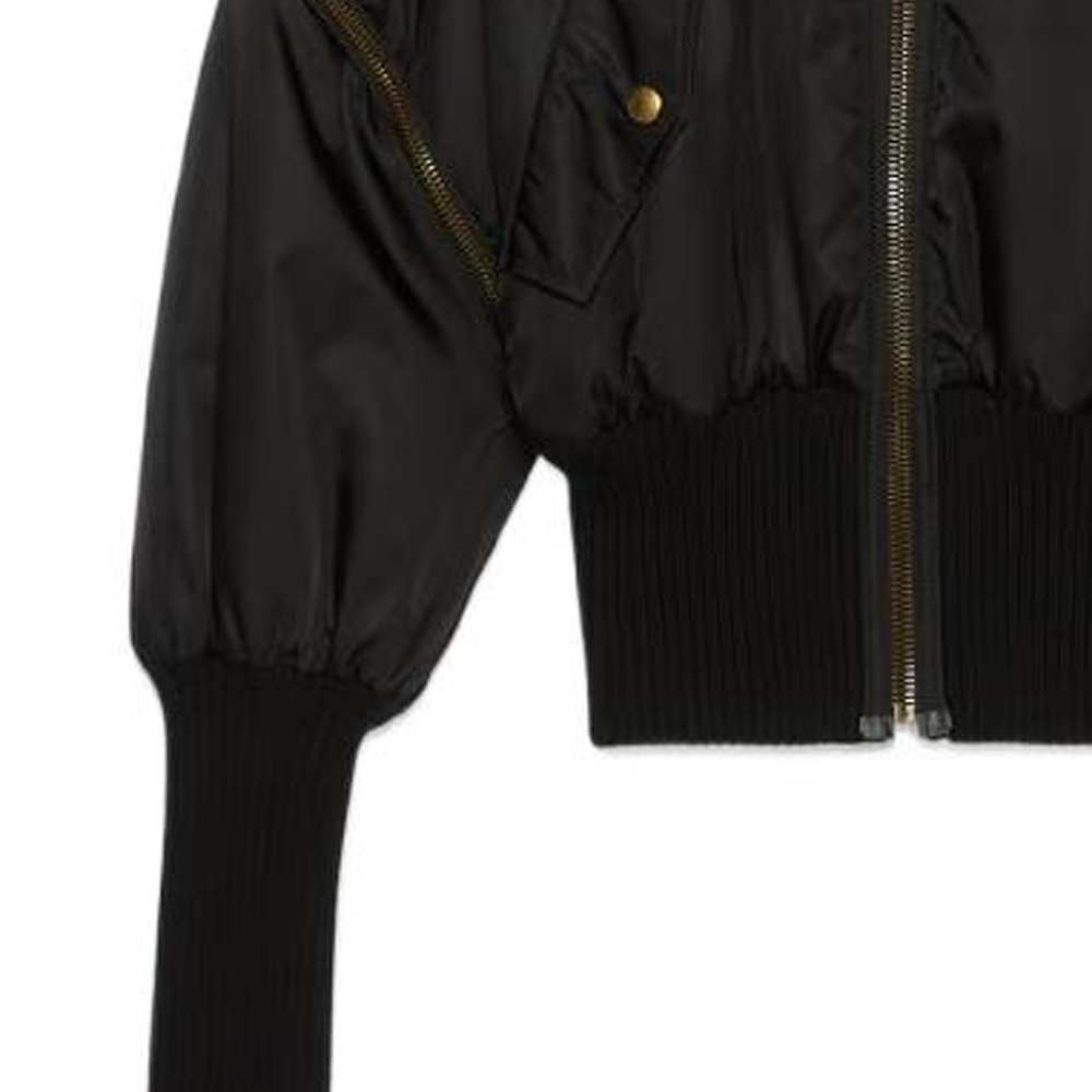 Purchase (W) GUCCI FW22 黑色外套，可拆式袖子與拉鍊設計. 712876-ZAK8M-1043